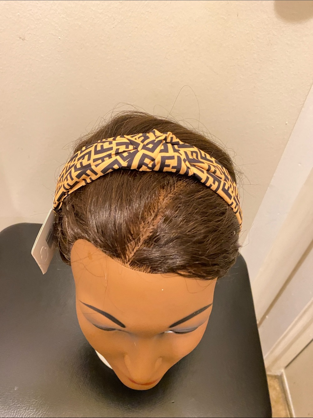 Faux-Style Knotted Fashion Headband in yellow & Black - Picture 3 of 3